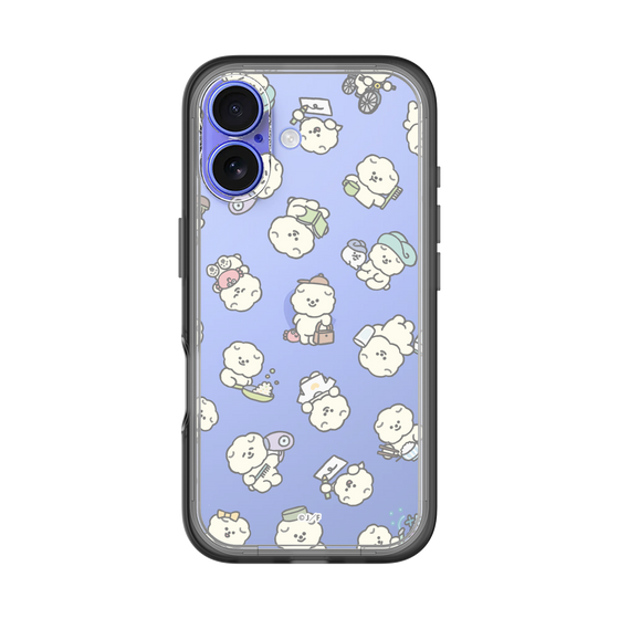 Slim Protection Premium Case［ Mossari Mosao - Lots of Mosao - Clear ］