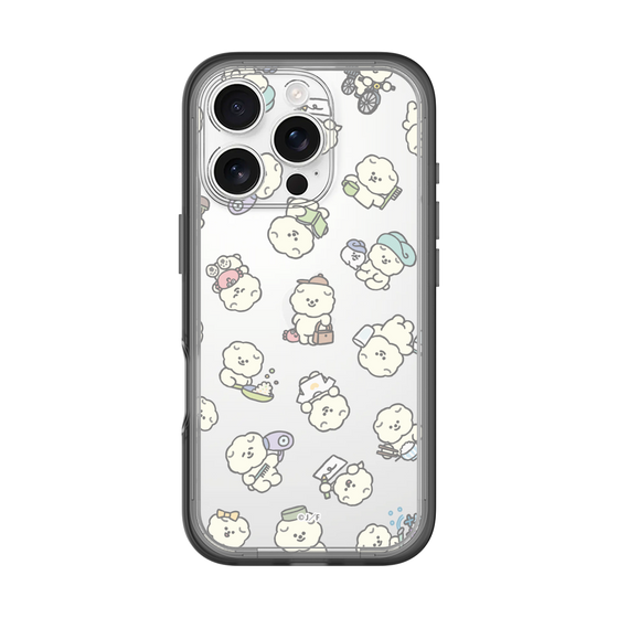 Slim Protection Premium Case［ Mossari Mosao - Lots of Mosao - Clear ］