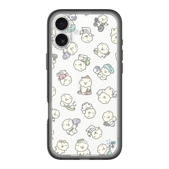 Slim Protection Premium Case［ Mossari Mosao - Lots of Mosao - Clear ］