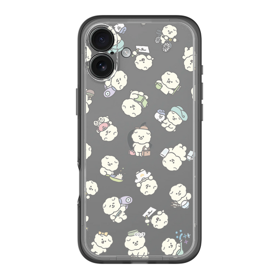 Slim Protection Premium Case［ Mossari Mosao - Lots of Mosao - Clear ］