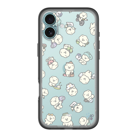 Slim Protection Premium Case［ Mossari Mosao - Lots of Mosao - Clear ］