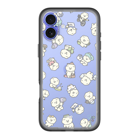 Slim Protection Premium Case［ Mossari Mosao - Lots of Mosao - Clear ］