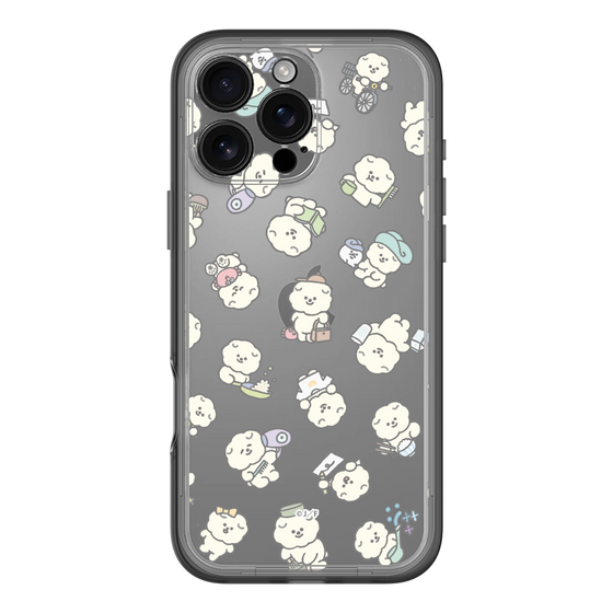 Slim Protection Premium Case［ Mossari Mosao - Lots of Mosao - Clear ］