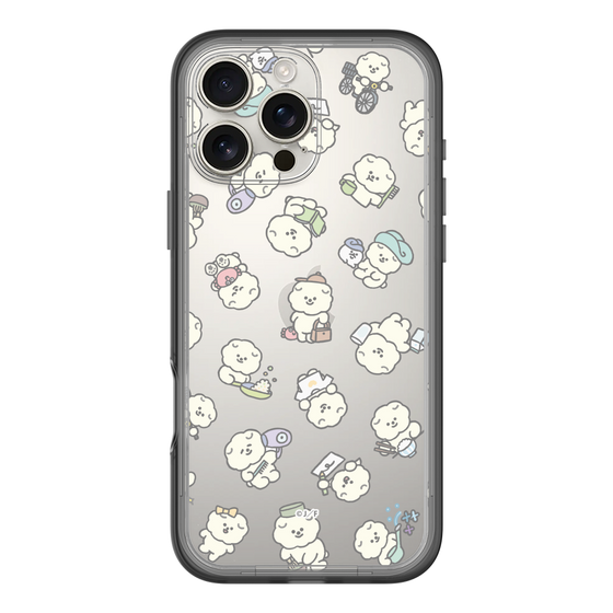 Slim Protection Premium Case［ Mossari Mosao - Lots of Mosao - Clear ］
