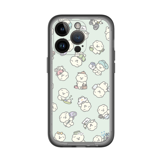 Slim Protection Premium Case［ Mossari Mosao - Lots of Mosao - Green ］