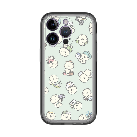 Slim Protection Premium Case［ Mossari Mosao - Lots of Mosao - Green ］