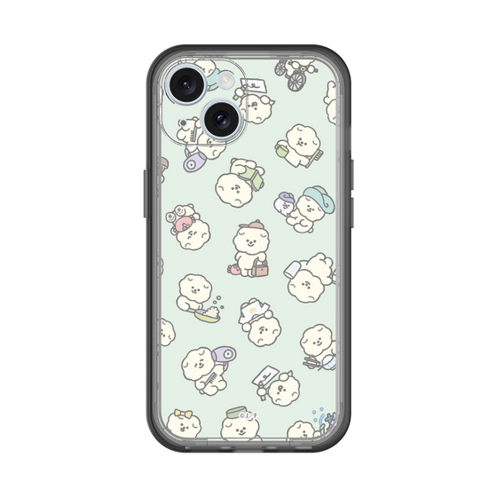 Slim Protection Premium Case［ Mossari Mosao - Lots of Mosao - Green ］