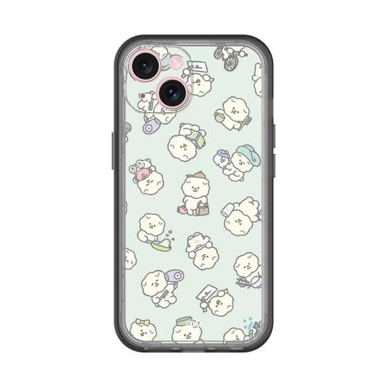 Slim Protection Premium Case［ Mossari Mosao - Lots of Mosao - Green ］
