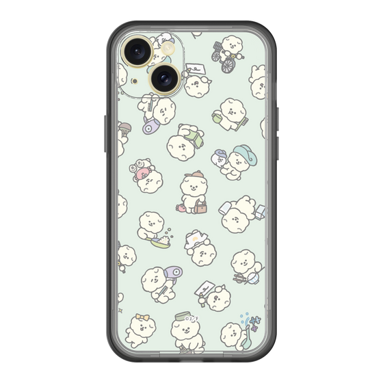 Slim Protection Premium Case［ Mossari Mosao - Lots of Mosao - Green ］