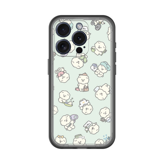 Slim Protection Premium Case［ Mossari Mosao - Lots of Mosao - Green ］