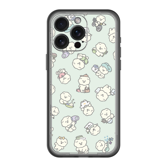 Slim Protection Premium Case［ Mossari Mosao - Lots of Mosao - Green ］