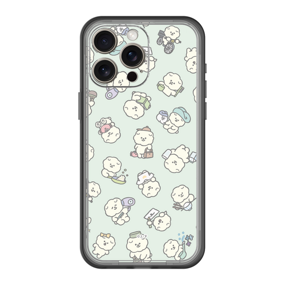 Slim Protection Premium Case［ Mossari Mosao - Lots of Mosao - Green ］