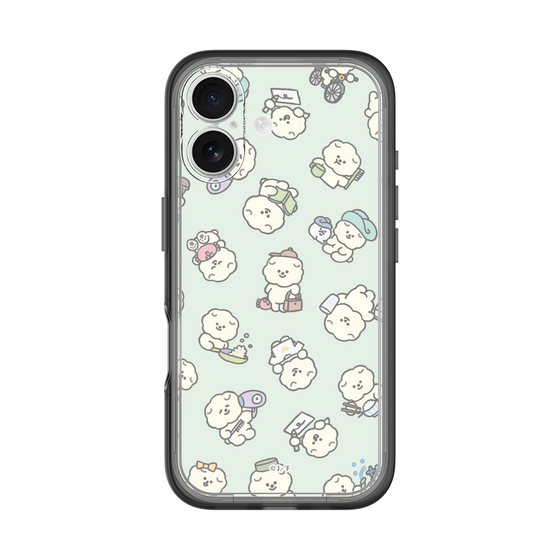Slim Protection Premium Case［ Mossari Mosao - Lots of Mosao - Green ］