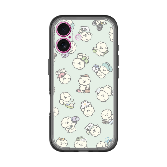 Slim Protection Premium Case［ Mossari Mosao - Lots of Mosao - Green ］
