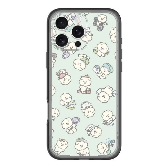 Slim Protection Premium Case［ Mossari Mosao - Lots of Mosao - Green ］