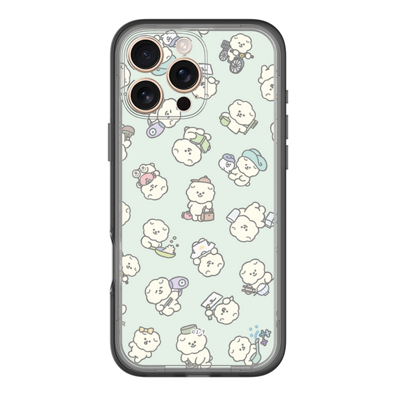 Slim Protection Premium Case［ Mossari Mosao - Lots of Mosao - Green ］