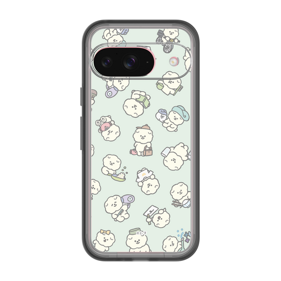 Slim Protection Premium Case［ Mossari Mosao - Lots of Mosao - Green ］