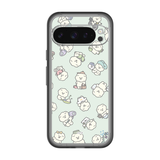 Slim Protection Premium Case［ Mossari Mosao - Lots of Mosao - Green ］