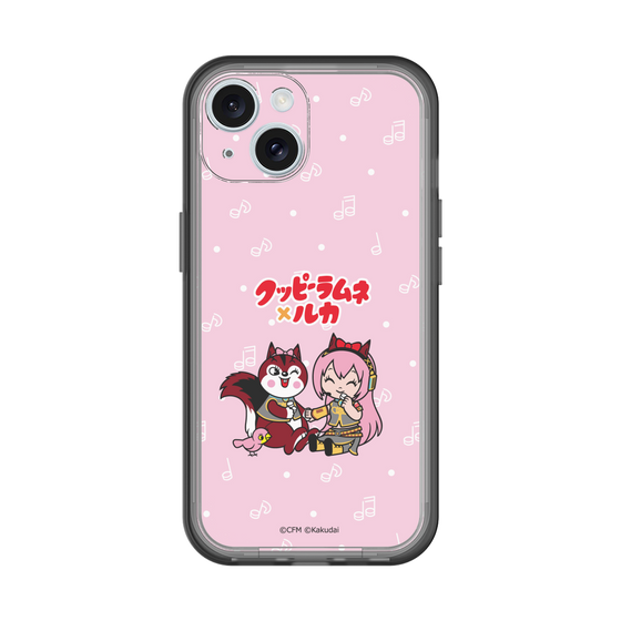 Slim Protection Premium Case［ Hatsune Miku × Kuppy Ramune – Megurine Luka × Ram – Chibi Illustration ］