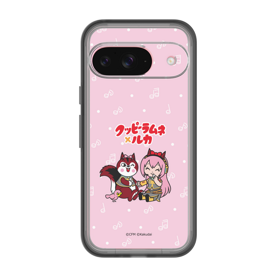 Slim Protection Premium Case［ Hatsune Miku × Kuppy Ramune – Megurine Luka × Ram – Chibi Illustration ］