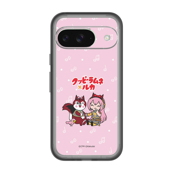 Slim Protection Premium Case［ Hatsune Miku × Kuppy Ramune – Megurine Luka × Ram – Chibi Illustration ］