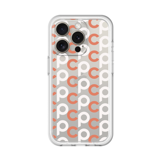 Slim Protection Premium Case［ Original - CASEPLAY Initial All-over Pattern - Orange ］