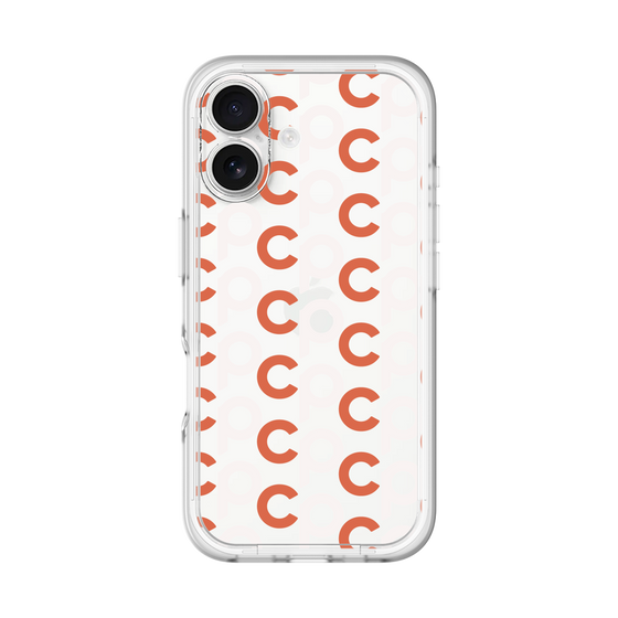 Slim Protection Premium Case［ Original - CASEPLAY Initial All-over Pattern - Orange ］