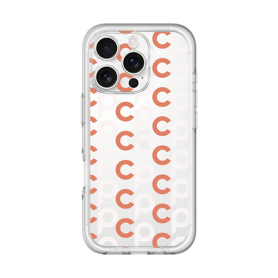 Slim Protection Premium Case［ Original - CASEPLAY Initial All-over Pattern - Orange ］
