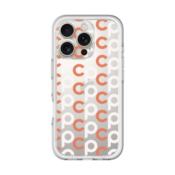 Slim Protection Premium Case［ Original - CASEPLAY Initial All-over Pattern - Orange ］