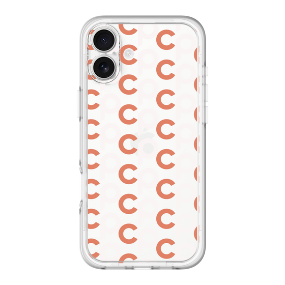 Slim Protection Premium Case［ Original - CASEPLAY Initial All-over Pattern - Orange ］