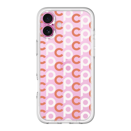 Slim Protection Premium Case［ Original - CASEPLAY Initial All-over Pattern - Orange ］