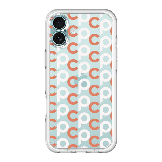 Slim Protection Premium Case［ Original - CASEPLAY Initial All-over Pattern - Orange ］