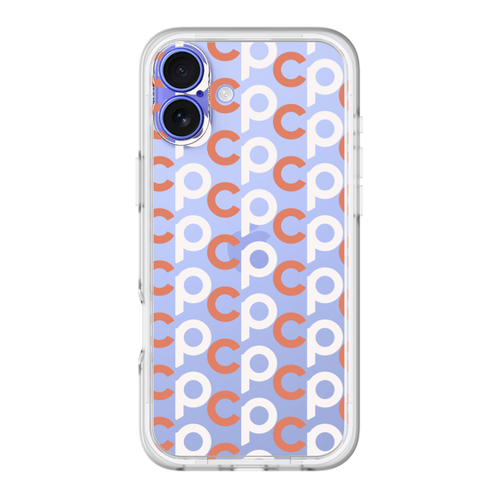 Slim Protection Premium Case［ Original - CASEPLAY Initial All-over Pattern - Orange ］