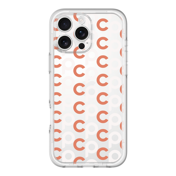 Slim Protection Premium Case［ Original - CASEPLAY Initial All-over Pattern - Orange ］