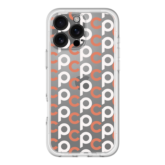 Slim Protection Premium Case［ Original - CASEPLAY Initial All-over Pattern - Orange ］