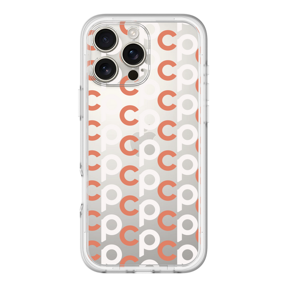 Slim Protection Premium Case［ Original - CASEPLAY Initial All-over Pattern - Orange ］