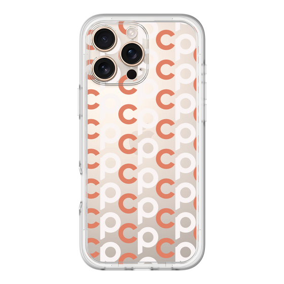 Slim Protection Premium Case［ Original - CASEPLAY Initial All-over Pattern - Orange ］