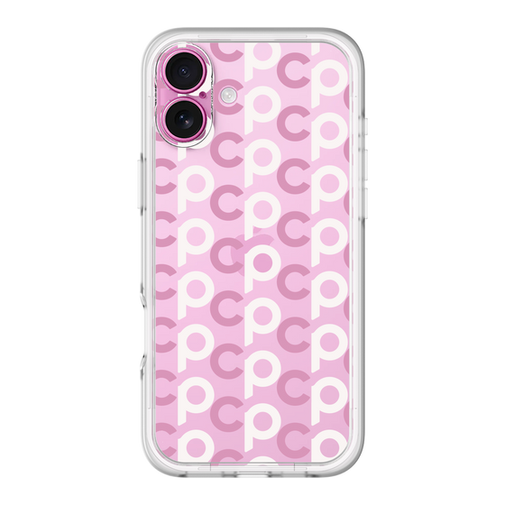 Slim Protection Premium Case［ Original - CASEPLAY Initial All-over Pattern - Pink ］