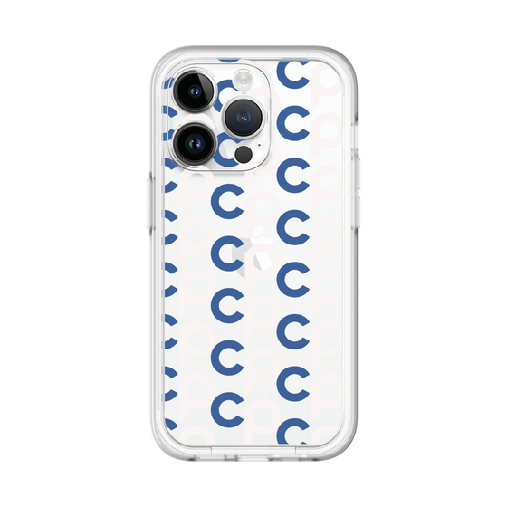 Slim Protection Premium Case［ Original - CASEPLAY Initial All-over Pattern - Navy ］