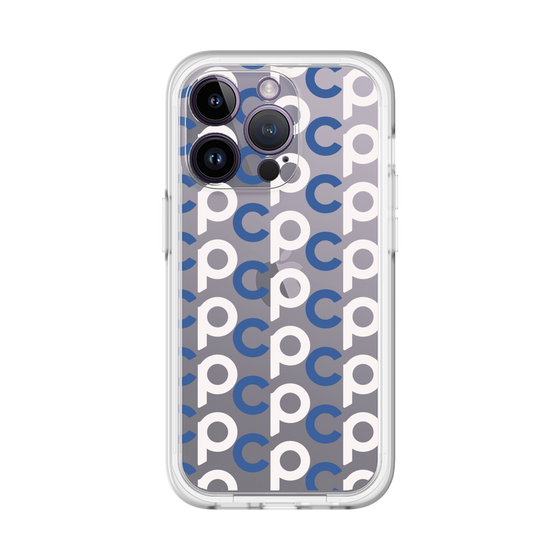 Slim Protection Premium Case［ Original - CASEPLAY Initial All-over Pattern - Navy ］