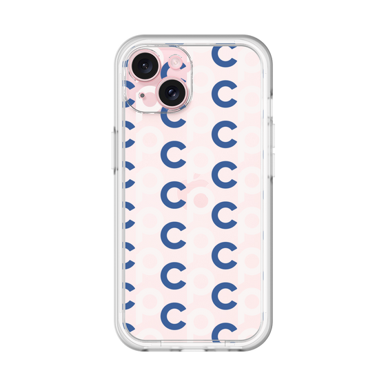 Slim Protection Premium Case［ Original - CASEPLAY Initial All-over Pattern - Navy ］