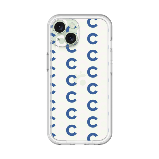 Slim Protection Premium Case［ Original - CASEPLAY Initial All-over Pattern - Navy ］