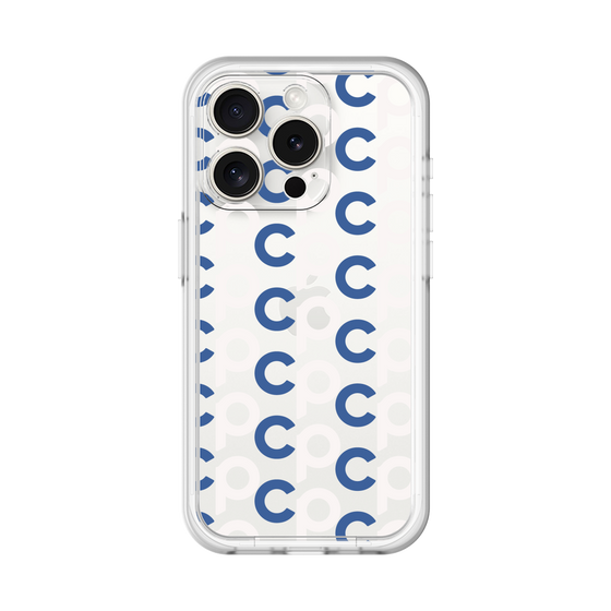 Slim Protection Premium Case［ Original - CASEPLAY Initial All-over Pattern - Navy ］