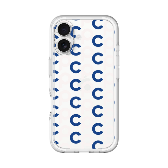 Slim Protection Premium Case［ Original - CASEPLAY Initial All-over Pattern - Navy ］