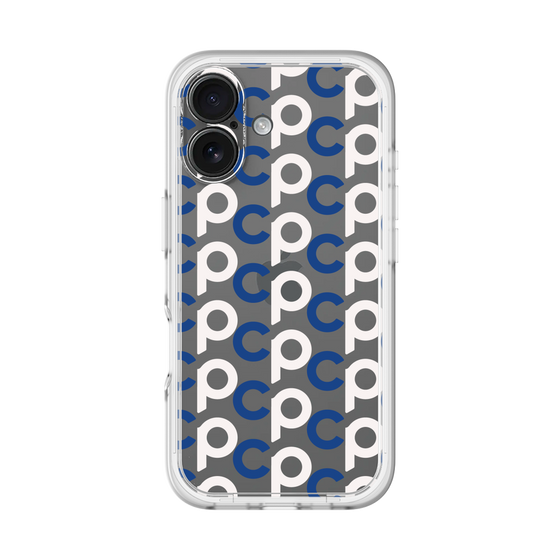 Slim Protection Premium Case［ Original - CASEPLAY Initial All-over Pattern - Navy ］