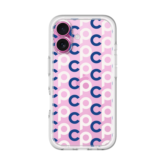 Slim Protection Premium Case［ Original - CASEPLAY Initial All-over Pattern - Navy ］