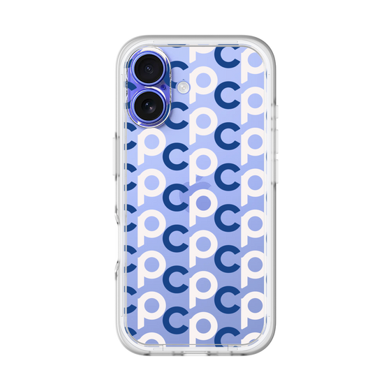 Slim Protection Premium Case［ Original - CASEPLAY Initial All-over Pattern - Navy ］