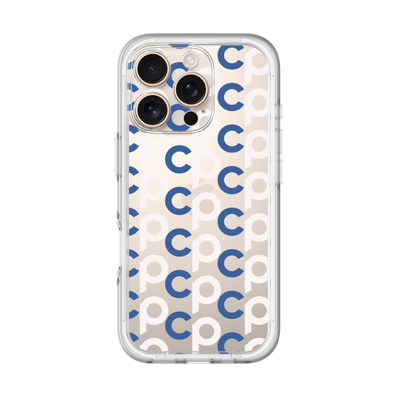 Slim Protection Premium Case［ Original - CASEPLAY Initial All-over Pattern - Navy ］