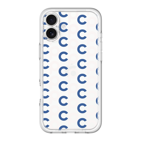 Slim Protection Premium Case［ Original - CASEPLAY Initial All-over Pattern - Navy ］