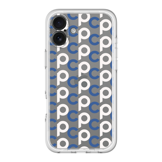 Slim Protection Premium Case［ Original - CASEPLAY Initial All-over Pattern - Navy ］